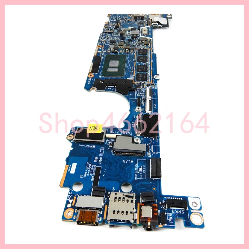 Placa-mãe Portátil para Dell La-e111p i3 i5 i7 Cpu 4g 8g 16g Ram Notebook Mainboard Dell Latitude 12 5289 13 7389 100 Testado ok - Imagem 4