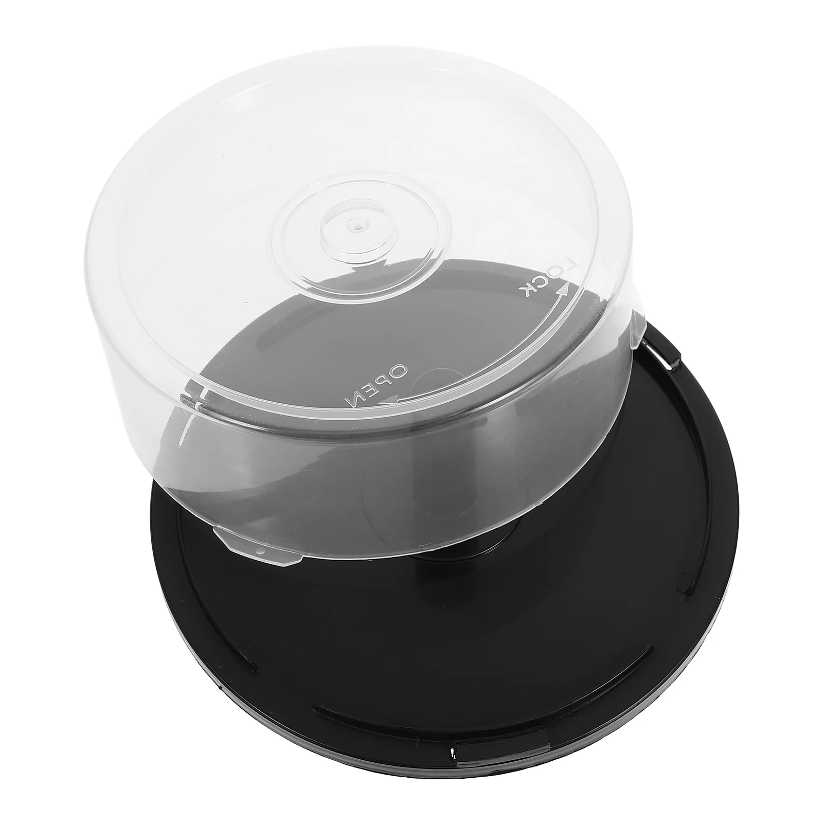 25 Pcs Dvd Storage Bucket Plastic Cd Case Clear Media Disc Box Decorative Holder Tray Shell Movie Bin Container