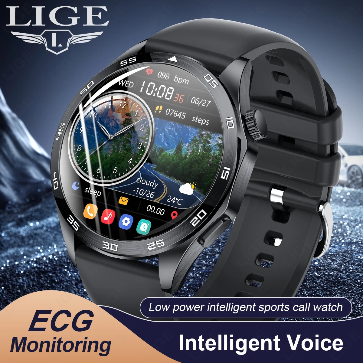 2026 Men New Smartwatch Bluetooth Call Waterproof Sports Fitness Smart Watches ECG Heart Rate Monitoring Health Smart Bracelets 1