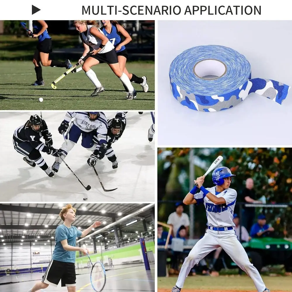 Polyester Ice Hockey Grip Tape Durable Anti-slip Wear-resistant Athletic Sport Tape 2.5cm*25m Hockey Stick hockey tape