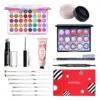 POPFEEL Makeup Kit Red Pink Eyeshadow, Lip gloss, Foundation, Lipstick, Concealer, Gift for Woman, Girl 3