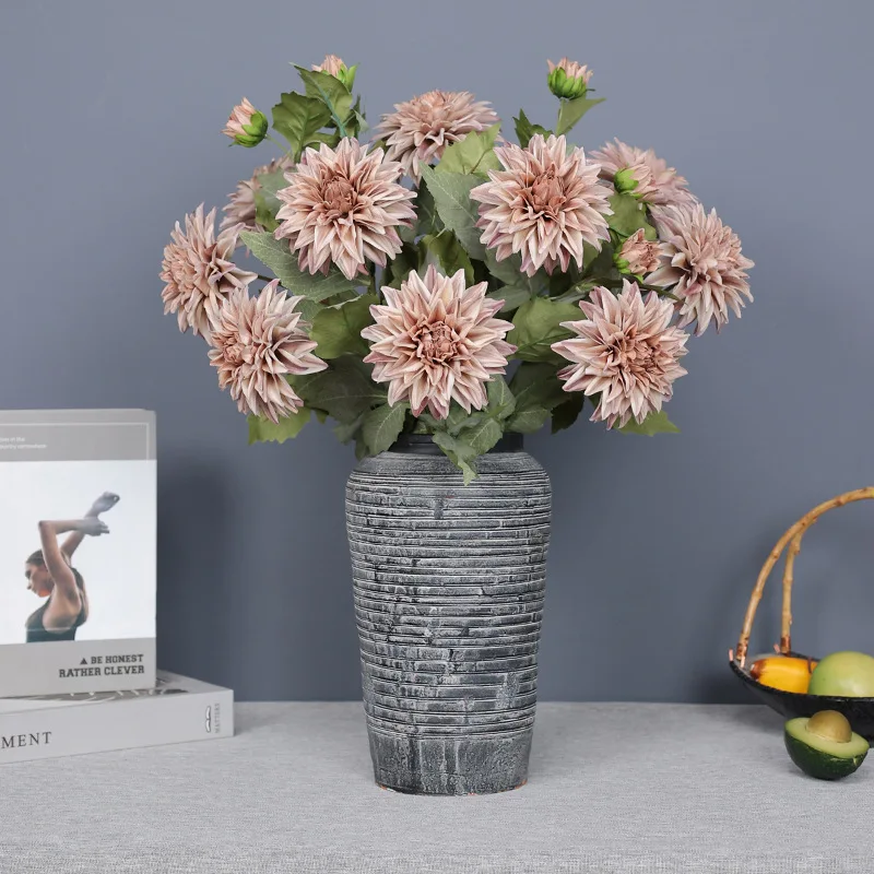 

Autumn Color Long Branches Simulation Flowers Silk Fake Flower Wedding Floral Balcony Garden Decoration Artificial Green Plants