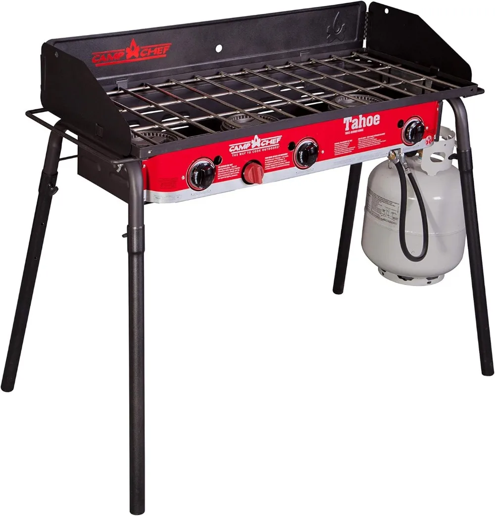 Tahoe 16-3-Burner Gas Stove-Perfect for Big Outdoor Cooking Jobs-30,000 BTU Burners 608 Sq In Cooking Space