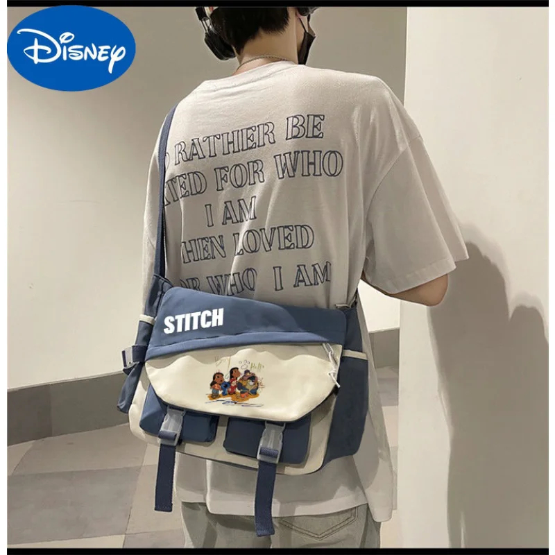 MINISOStarCraft Baby Shoulder Bag Cartoon Stitch Campus College Student High School Student Crossbody Bag High Capacity Backpack