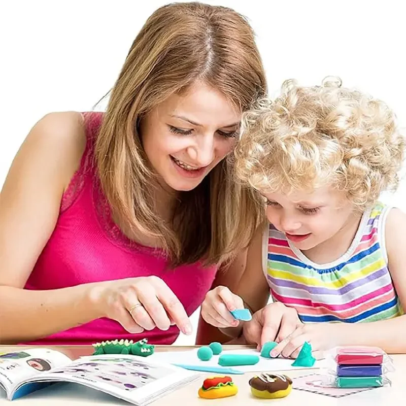 24/36/50 Colors Polymer Clay Fimo DIY Soft Clay Set Molding Craft Oven Bake Clay Blocks Montessori Early Education Toy For Kids 4