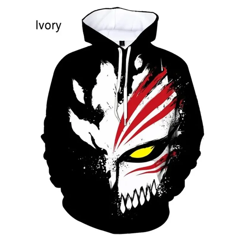 

Bleach Kurosaki Ichigo Manga Hoodie Men y2k Tops 3D Inoue Orihime Printed Hoodies Women Clothing Harajuku Fashion Pullover Hoody