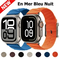 For Apple Watch Ultra 3/2/1 Strap 49mm 46mm 44mm 40mm 45mm En Mer Band Bleu Nuit For Apple Watch Series 11 10 9 8 SE 3 Bracelet