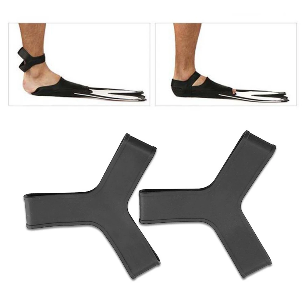 2Pcs Diving Fin Keeper Strap Silicone Rubber Foot Flippers bing