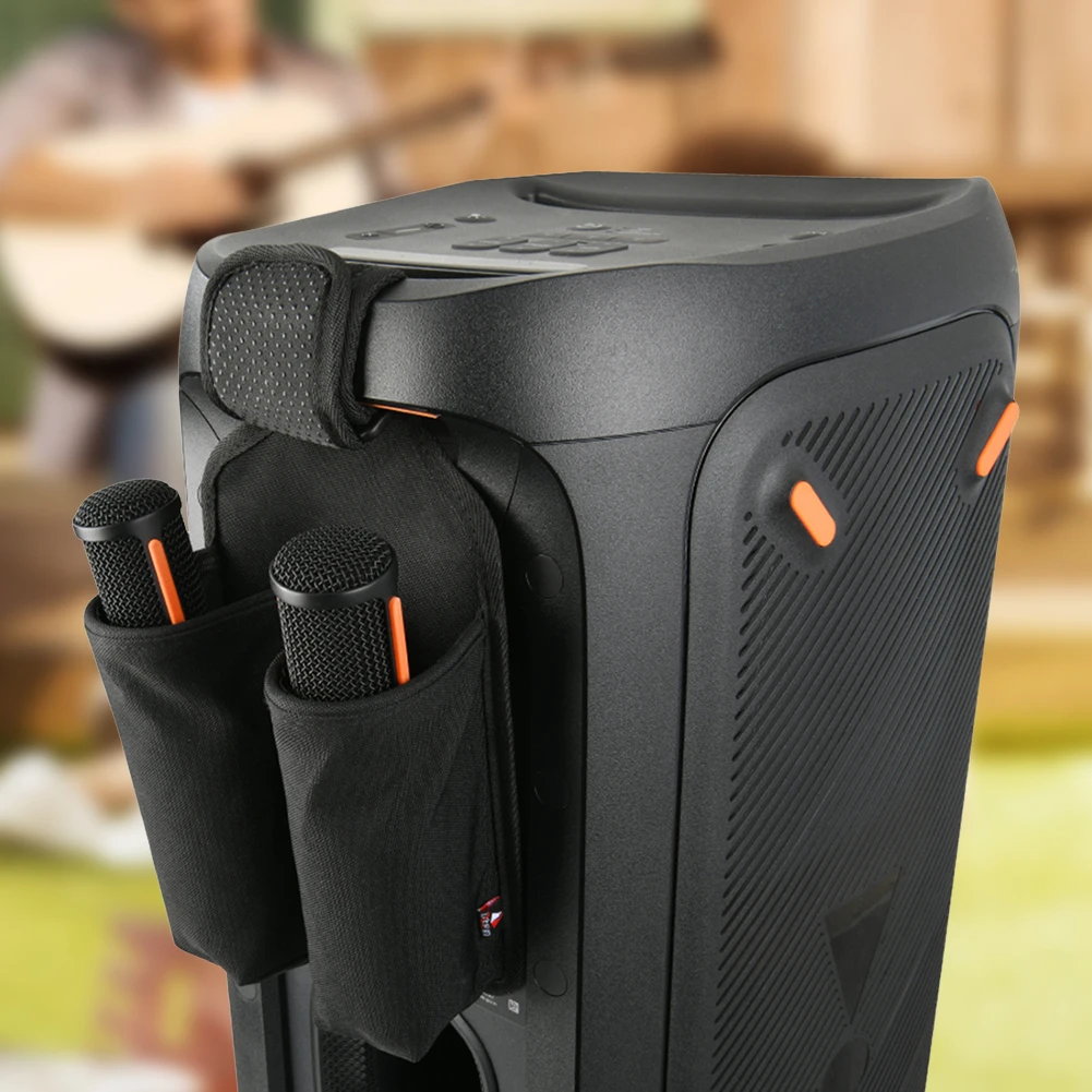 Supporto per Microfono, Custodia per Trasporto Microfono, Organizzatore per Microfono per Accessori Microfono Wireless PartyBox - immagine 4