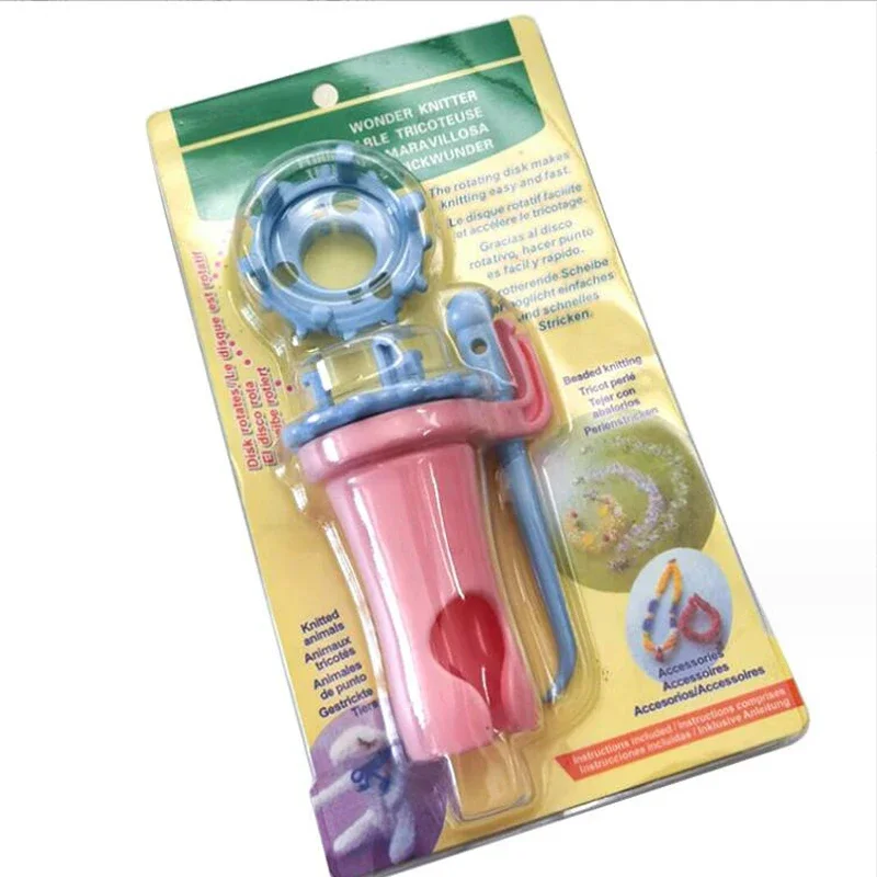 DIY Weaving Hand Tool Double headed Combination Interchangeable Rope Weaver Plastic Bracelet Weaver Flower