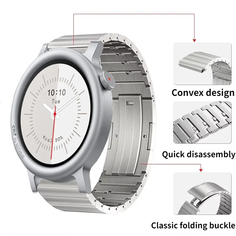 Premium 22mm Titanium Quick Release Watch Strap Bracelet