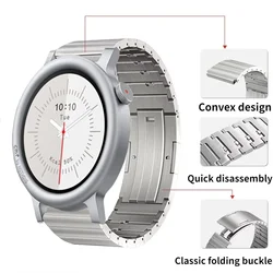 Premium 22mm Titanium Quick Release Watch Strap Bracelet - Amazfit Active Max (Silver)