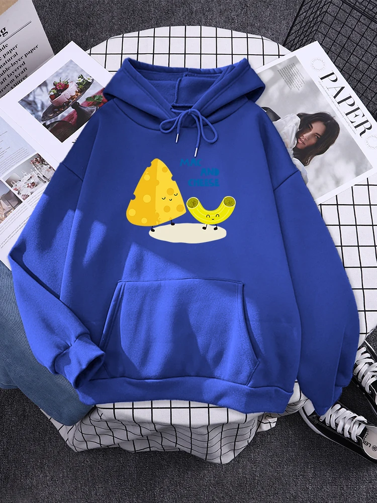 Cartoon Friendly Mac And Cheese Womens Clothes Loose Fashion Hoody Simplicity Casual Sweatshirt Female Fleece Autumn Hoodies