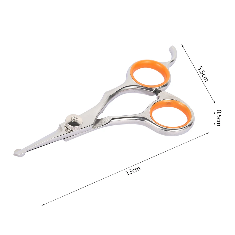 Professional Pet Hair Scissor Stainless Steel Durable Safety Rounded Tips Cat Dog Hair Cutting Tools Pets Grooming Scissors 1Pc dog grooming scissors dog grooming scissors kit