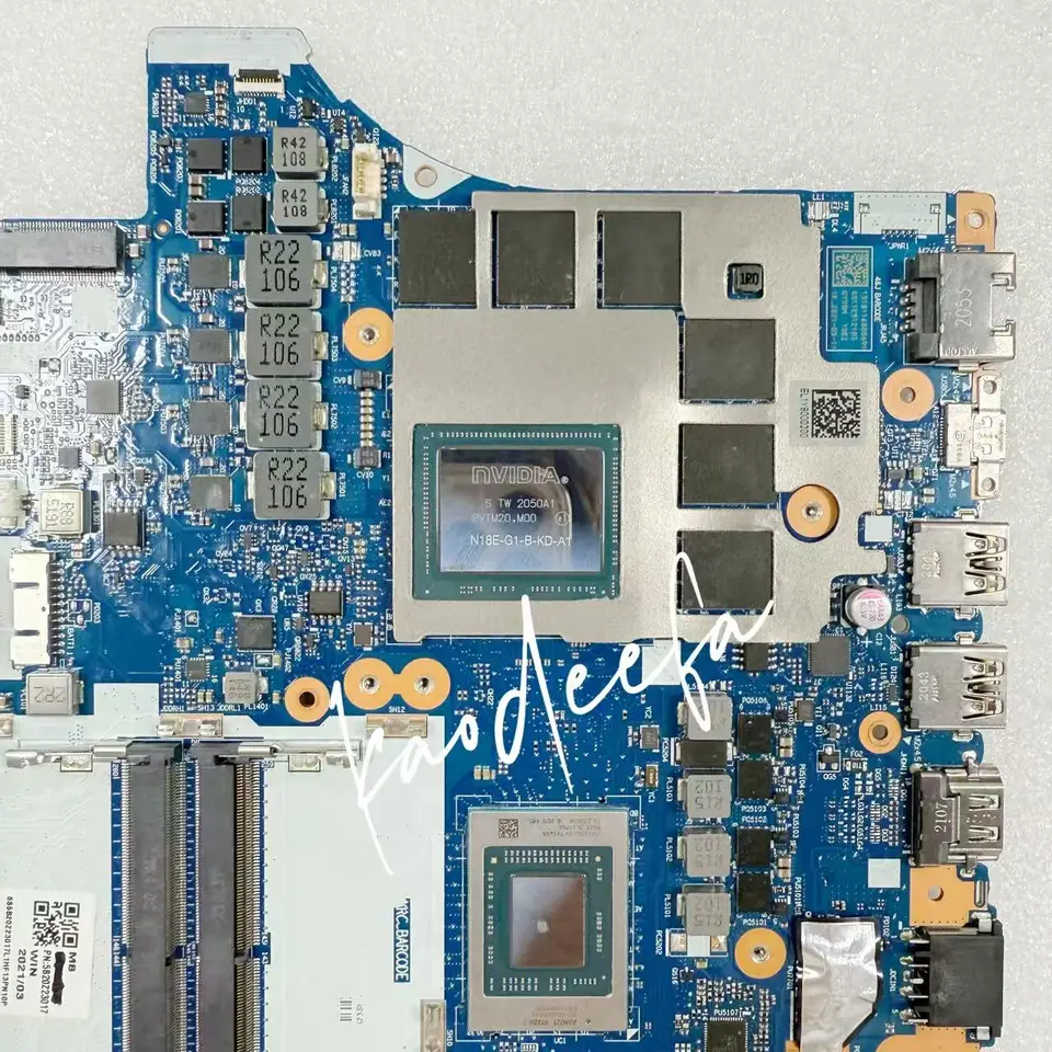 Lenovo Legion 5-15ARH05 Carte Mère Tableau Principal Dis AMD Ryzen 7 4800H