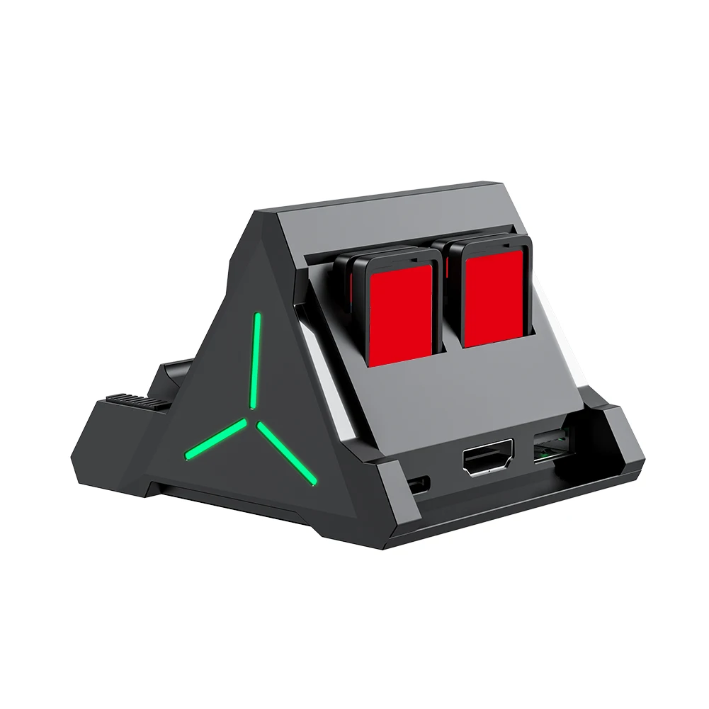 For Switch TV Docking Station Portable Charging Stand with HDMI-Compatible USB Type C Ports Base Charger Stand for Switch Dock