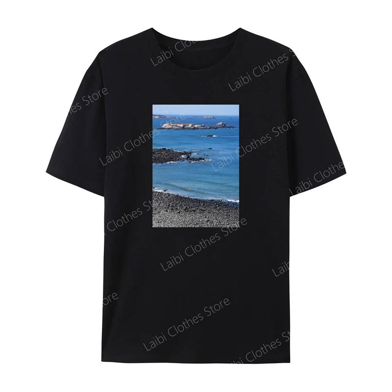 

Летняя футболка для мужчин и женщин, топы, футболки, пляжные футболки, повседневная одежда, топ с коротким рукавом, размер выше 100%, хлопок, под заказ