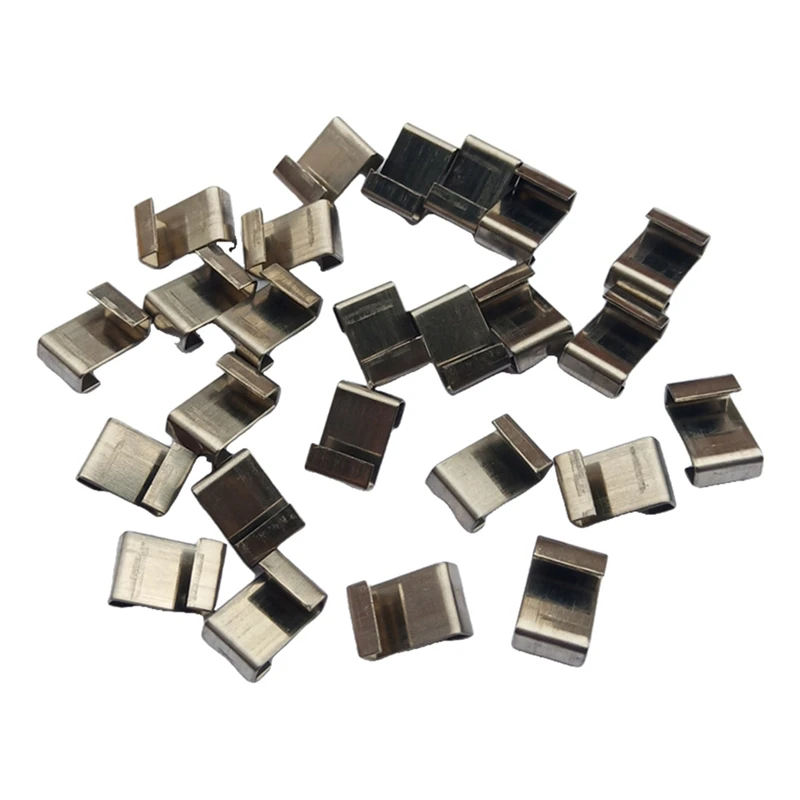 

New 50Pcs Stainless Steel Z-Lap Type Greenhouse Glazing Clips Garden Supplies Clips