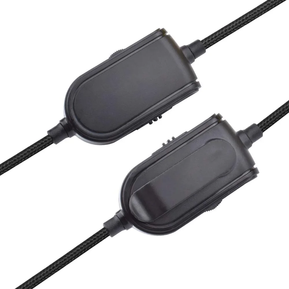 OFC Replacement Nylon Braided Virtual Surround Sound 7.1 USB Mute Cable Extension Cord For Logitech Astro A10 A40 A40TR Headsets