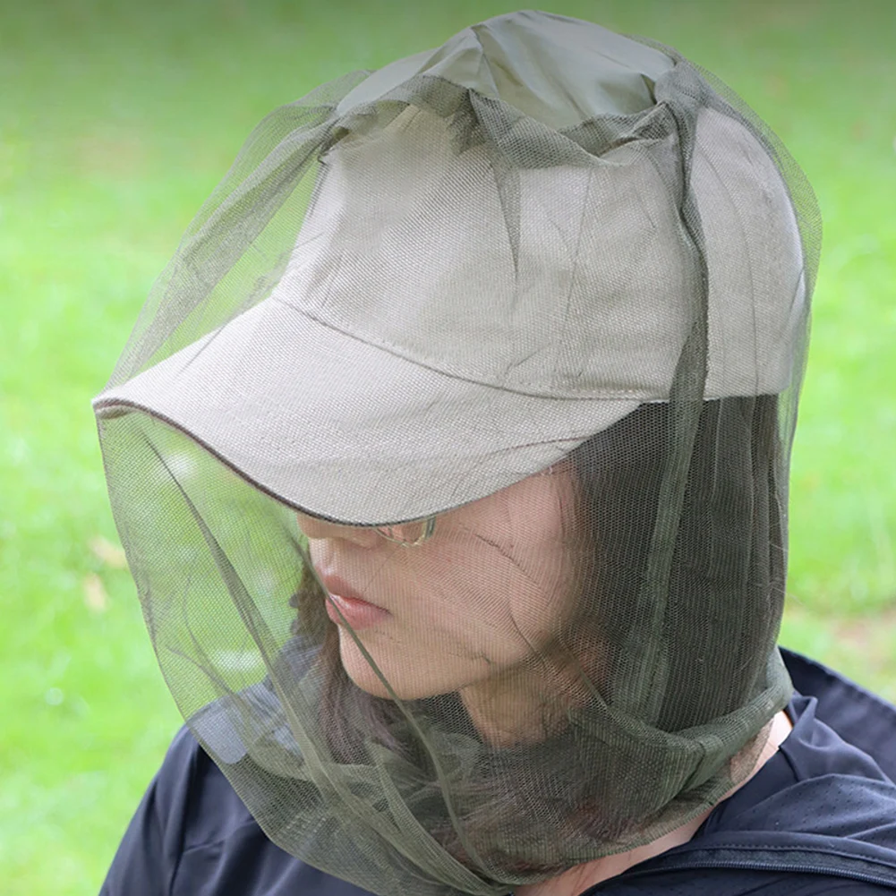 1 or 2 PCS Anti Mosquito and Midge Face and Head Protector Net Cover for Hat 1