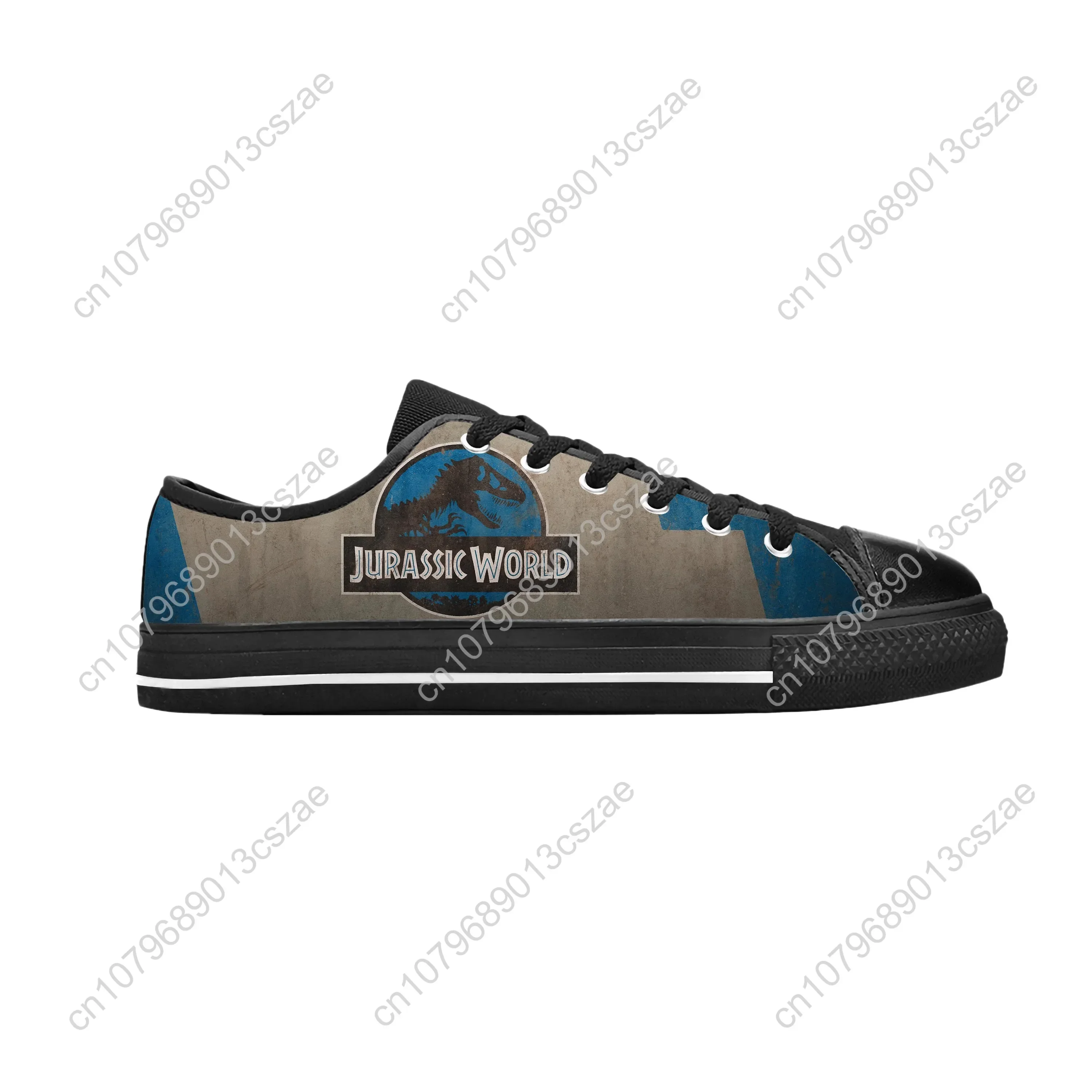Jurassic Park World Dinosaur Anime Cartoon Manga Casual Cloth Shoes Low Top Comfortable Breathable 3D Print Men Women Sneakers