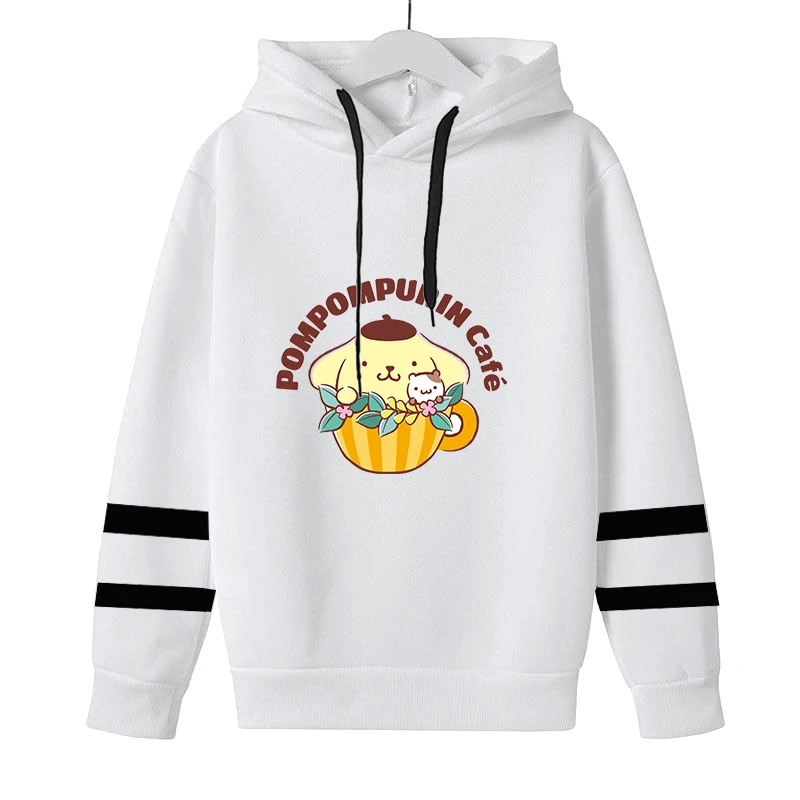 

Толстовка Pompompurin в стиле Харадзюку, забавная Женская Повседневная Толстовка в стиле колледжа