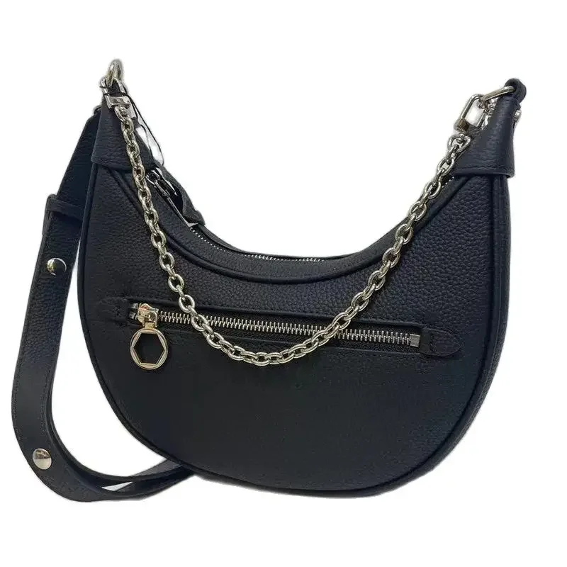 Single Shoulder Bag Cowhide Underarm New Chain Handbags for Women Casual High-quality Messenger Versatile Luxury Crossbody Y2k