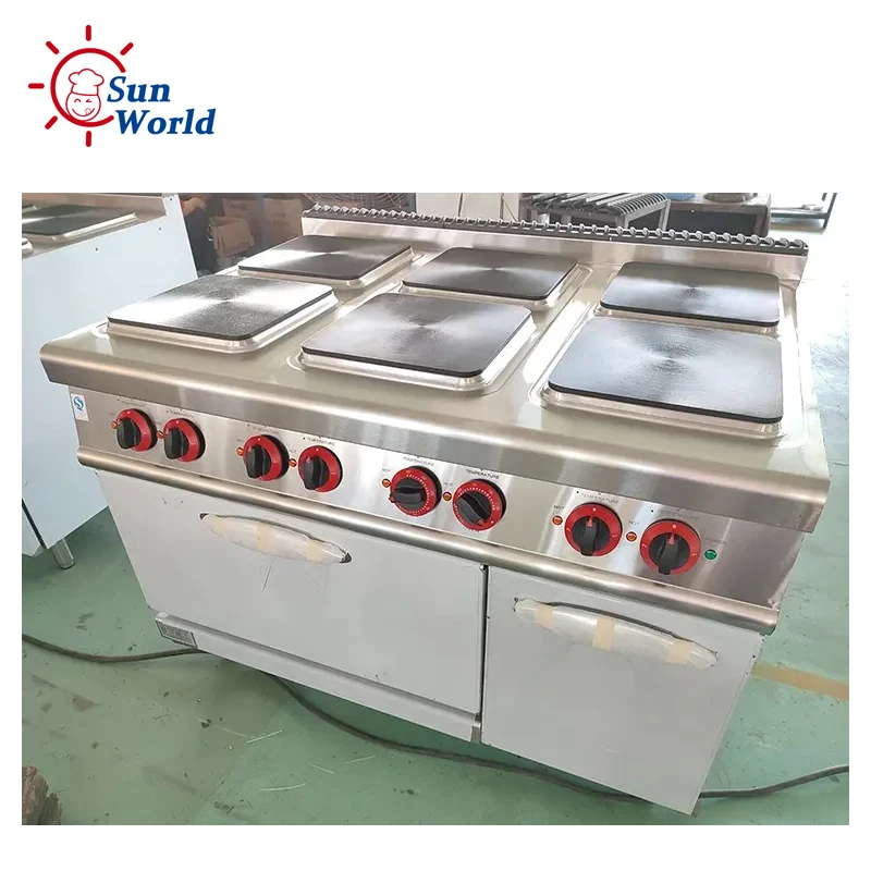 Commercial Kitchen Hot Plate 4 6 Burner Electric Cooking Stove 6 Hot Plate Electric Burner With Oven 4