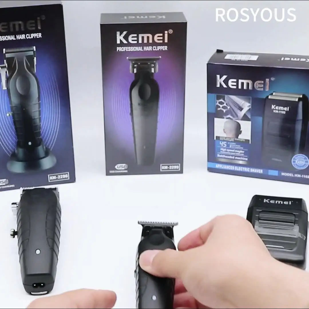 プロフェッショナル トリマ KM-2299 +KM 2296 Amazon.co.jp: KEMEI プロ仕様 バリカン ヘア トリマー 髭剃り