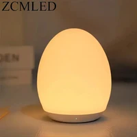 7 Color Changing Night Light RGB Remote Control Touch Dimmable Lamp Portable Table Bedside Lamps USB Rechargeable Night Lamp 1