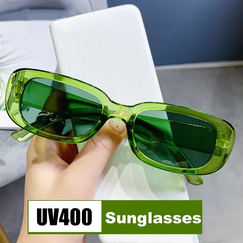 

Women Men Vintage Sports Sunglasses Fashion Design Small Rectangle Sun Glasses Shades New Outdoor Eye Protection UV400 Goggles
