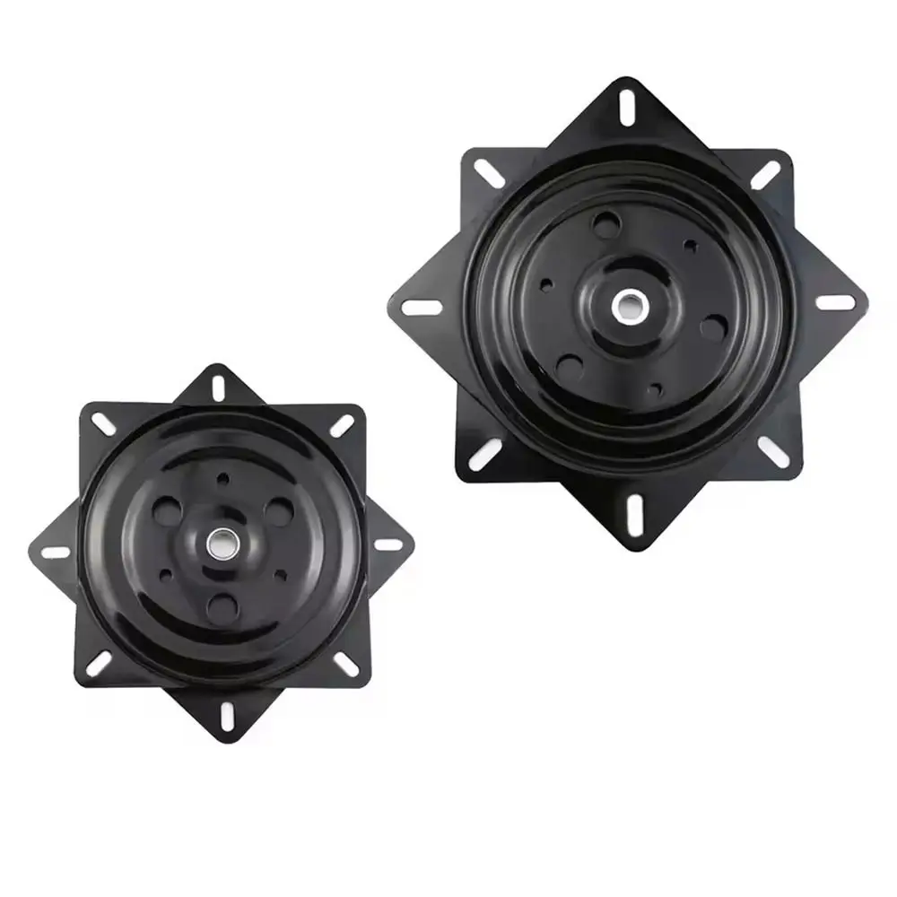 360&deg; Rotation Bar Stools Swivel Plate Universal Steel Sofa Chair Turntable Sturdy Easy Installation Rotating Base rotating turntable plate