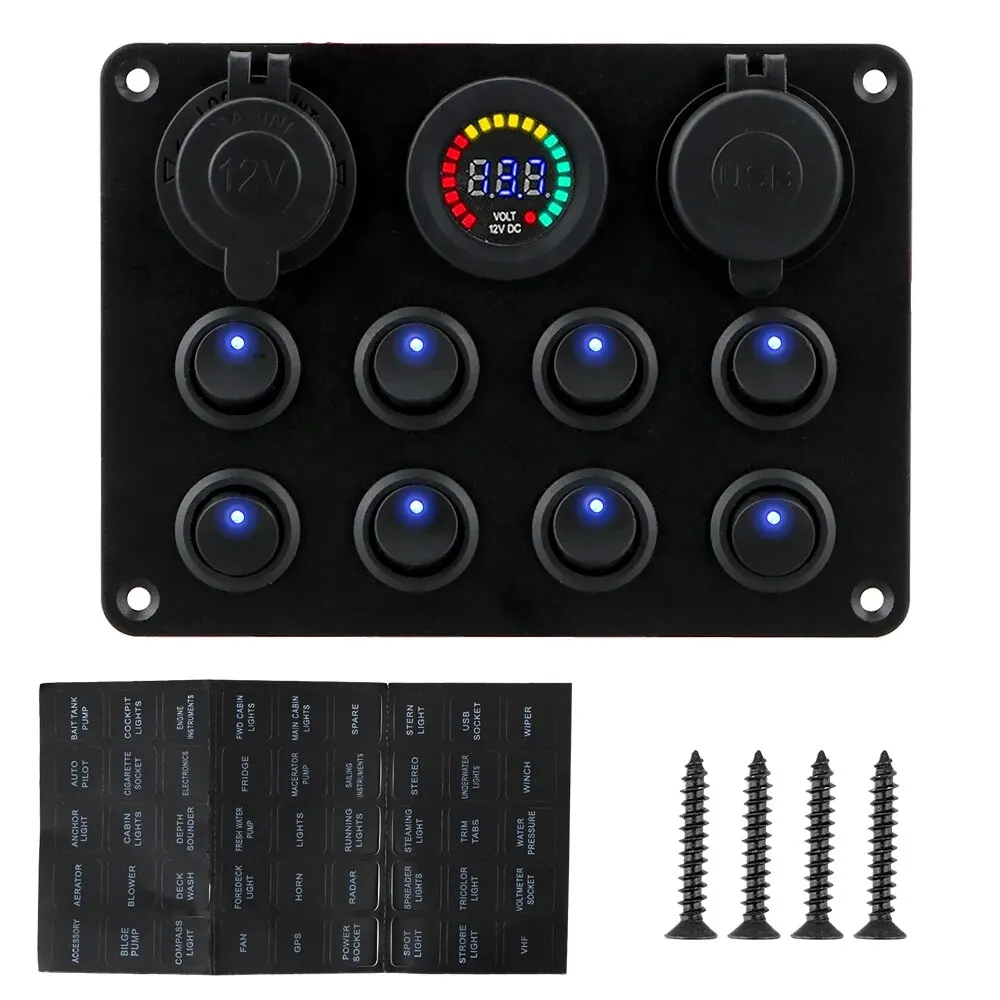 Campervan 12V Switch Panel Campervan Outlet