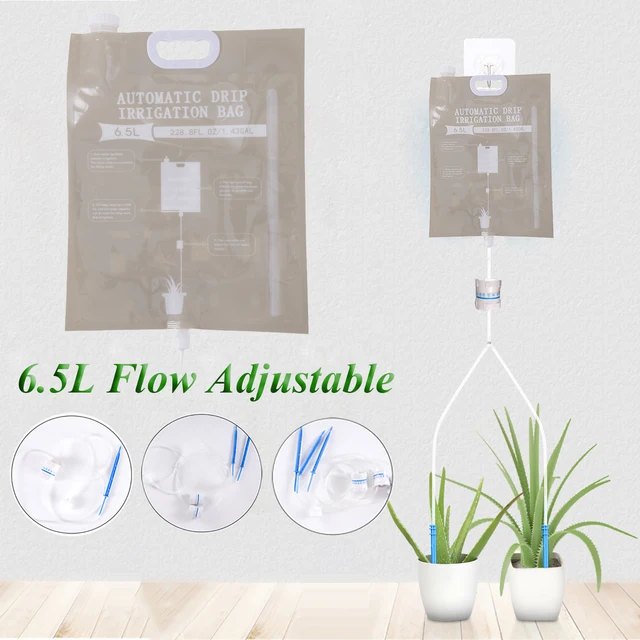 6.5L Automatic Drip Irrigation Bag Control Of Water Dripping Flow Plant Flowers Maintenance Watering Bag Potted Self-Watering 1