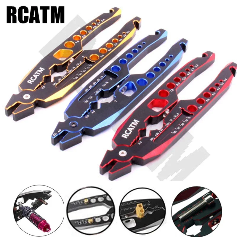 

Model toy car Multifunction repair tool Shock absorber folder pliers metal for 1/10 1/8 RC Car TRX4 Axial Scx10 E-Revo X-MAXX
