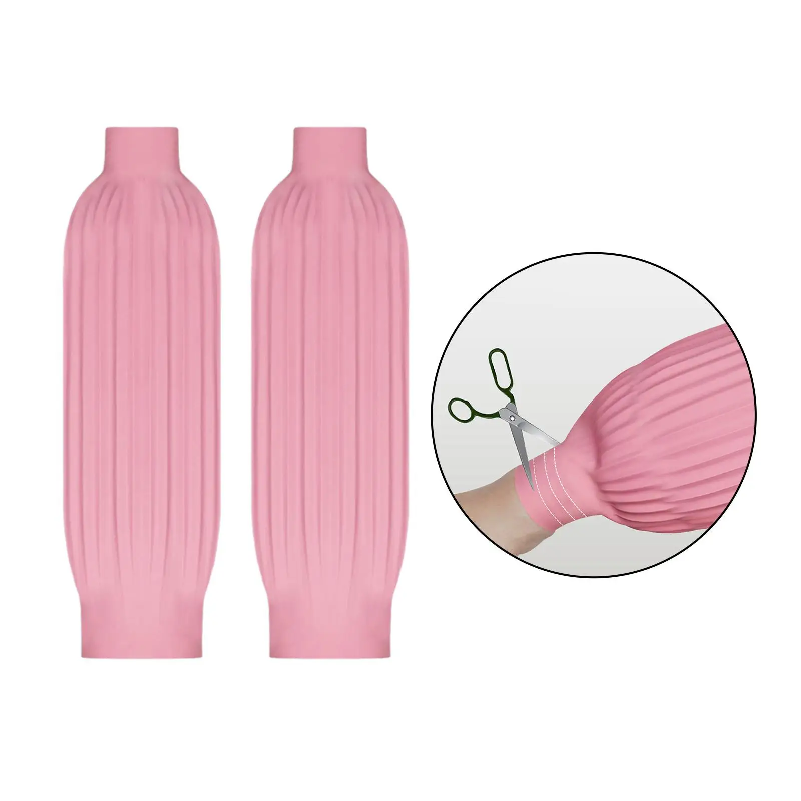 Latex Arm Sleeves Oil Resistant Protective Oversleeves Waterproof Sleeves Restaurant Painting Fishing Cooking Kitchen