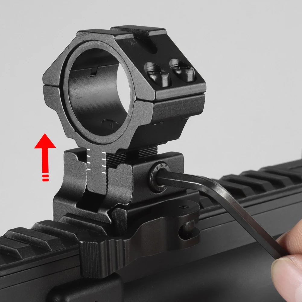 유니크파이어 2개 M3020KC QD 퀵 릴리즈 1인치 25.4mm/30mm 스코프 링 로우 프로파일 23mm 도브테일 레일 마운트 QD 링