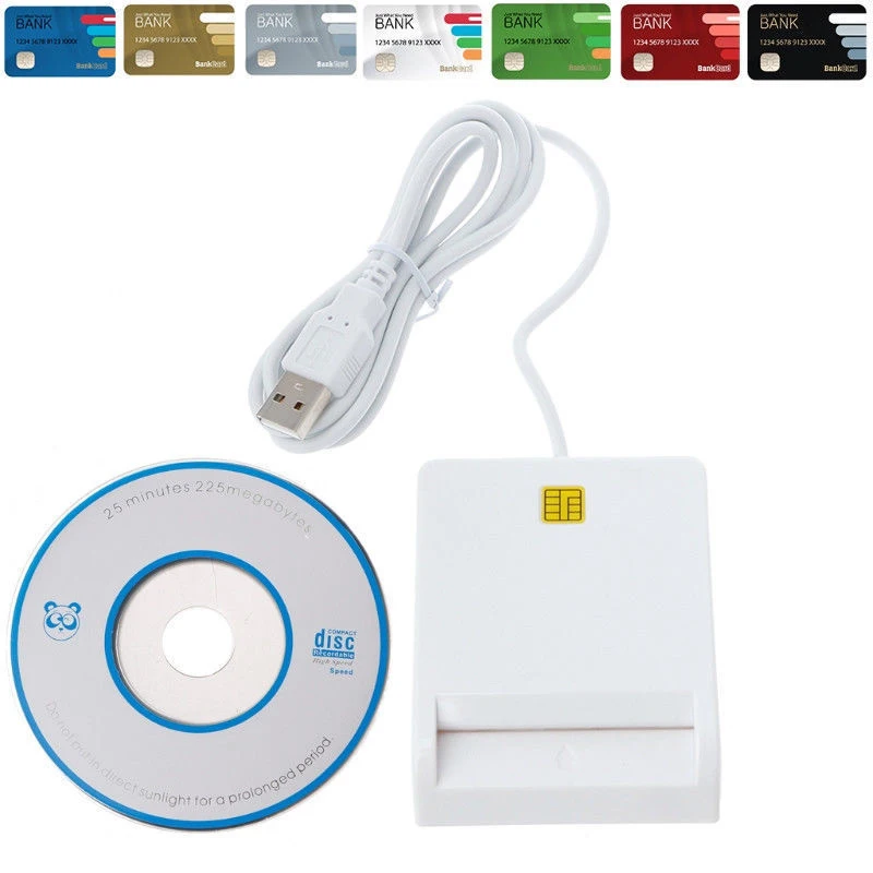 Acesso Comum para Sim Atm ic Cartão de Identificação Usb 2.0 Adaptador de Leitor de Cartão Inteligente Emv Usb 2 Acesso comum para sim atm ic cartão