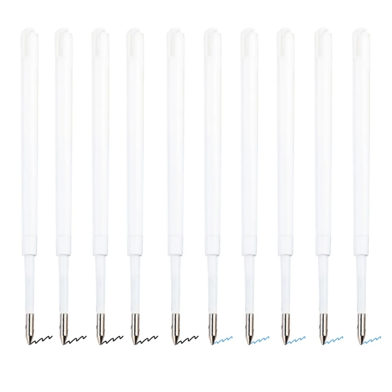 100Pcs Replaceable Pen Refills Black/Blue Inks Retractable Ballpoint Pen Refill 1.0mm Tip Smooth to Write,Quick Drying D5QC