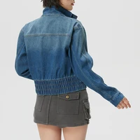 Adidas (Adidas) Trefoil Jacket Veste unisexe en denim pour couple, vêtements de sport coupe-vent, veste décontractée et tendance Ke1072 2