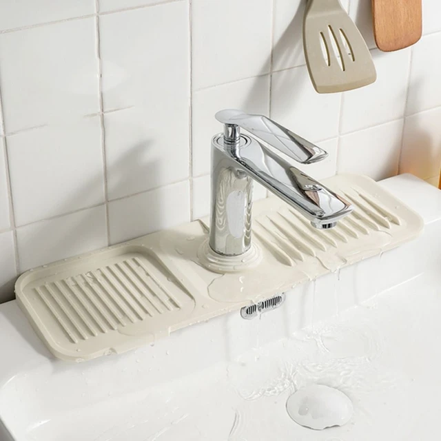 Silicone Faucet Drain Pad Kitchen Household Anti-Splash Non-Slip Faucet Pad  Dry Foldable Washing Countertop Soap Non-Slip Pad - AliExpress