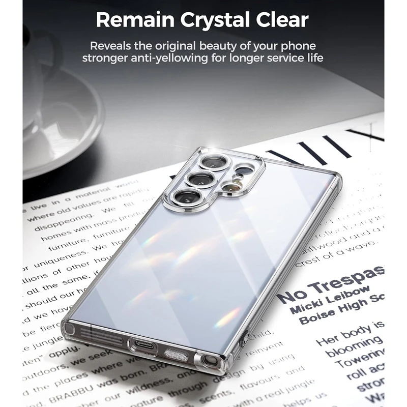 Clear TPU Case Material Closeup