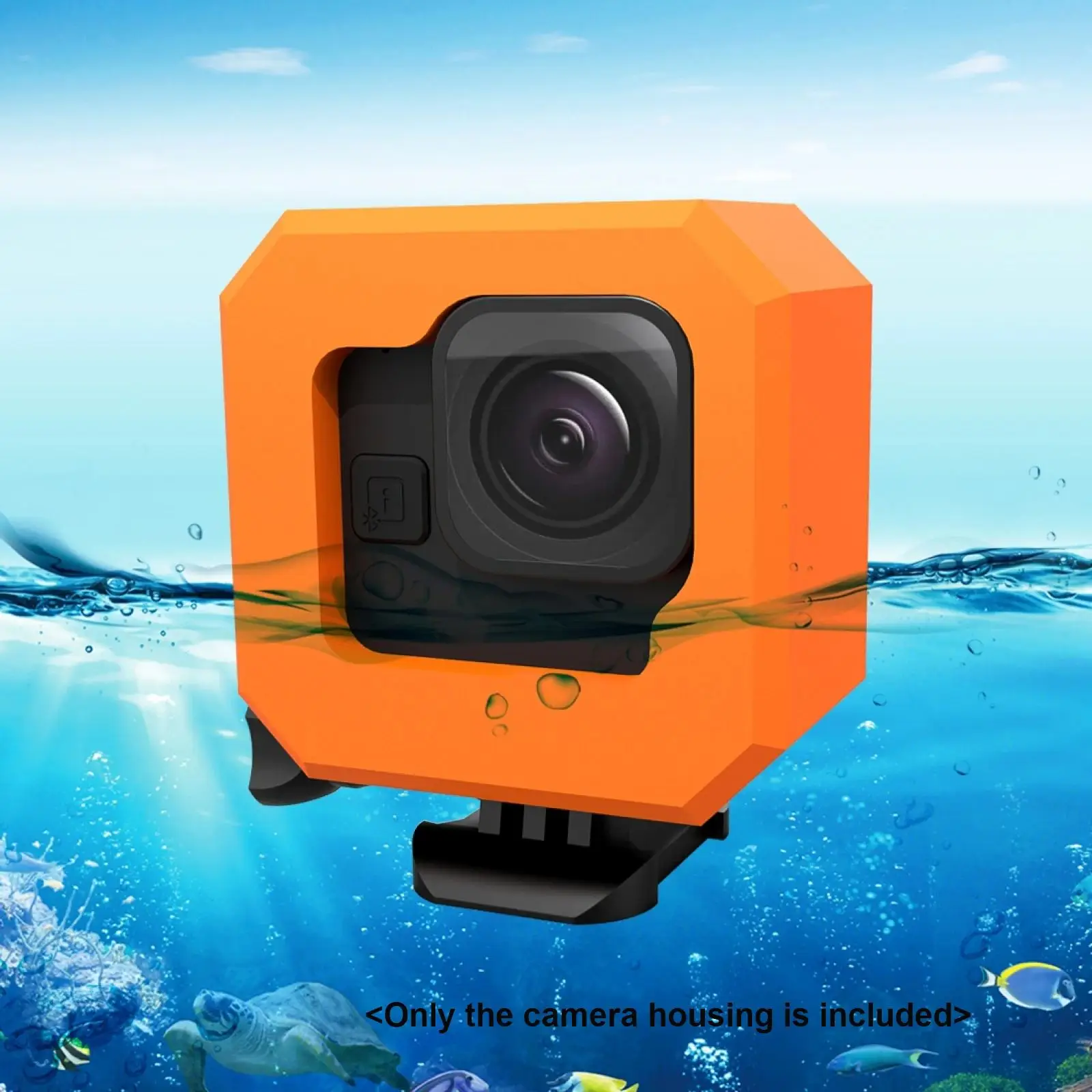 

Orange Floaty Case For GoPro Hero 12 11 10 9 Black Camera Accessories Diving Floating Protective Cover For Go Pro 10 9 8