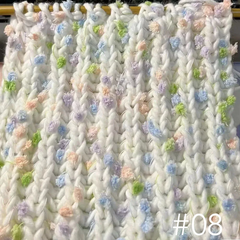 A3 50g/Roll Rainbow Beans Wool Yarn Cute Yarn Knitting Thread DIY Craft Scarf Sweater Knitted Yarn Sewing Accessories 5