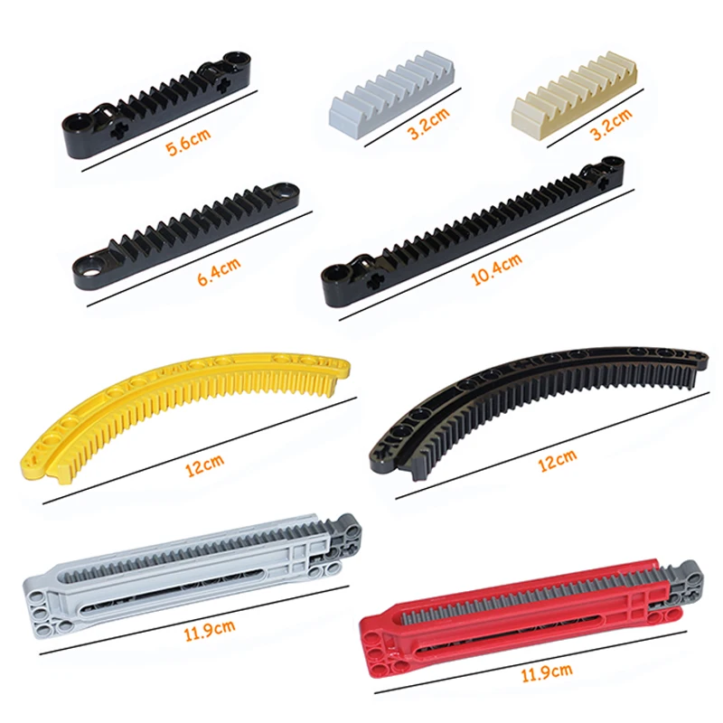 Mattoni Fai Da Te Tecnico Cremagliera 1X4 1X7 1X8 1X13 Compatibile 3743 87761 6630 64781 24121 18940 E 18942 Blocchi Di Costruzione Moc Parti