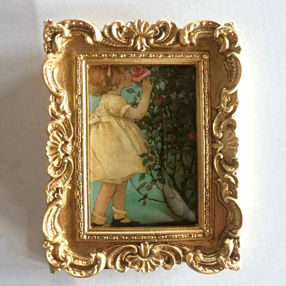 ヨーロッパ　庭園の風景画 金色額縁 新発売】 ヨーロッパ 庭園の風景画 金色額縁 絵画 - 絵画