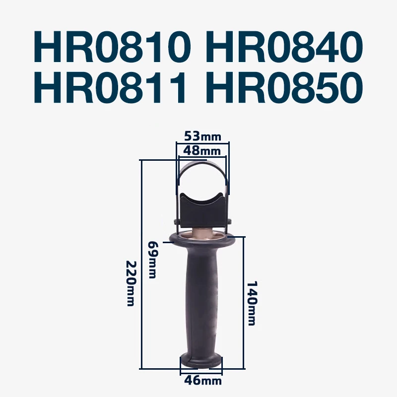 Front Handle for Makita HR0810 HR0840 HR0811 HR0850 Electric Pick Power Tools Front Handle Replacement Parts replacement for arcam alpha 9 radio cd player laser head optical pick ups bloc optique repair parts