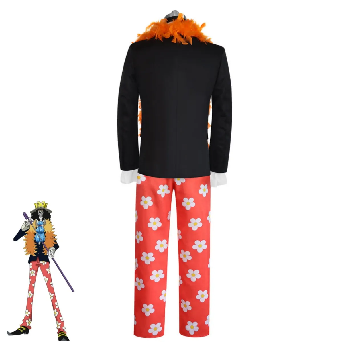 One Piece Brook Tuxedo Cosplay Costume for Men