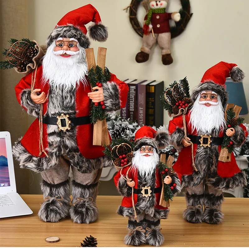 

2023 Three-dimensional Gift Santa Claus Doll Colorful Christmas Faceless Old Man Pattern 2024 New Year Gift for Kids Navidad