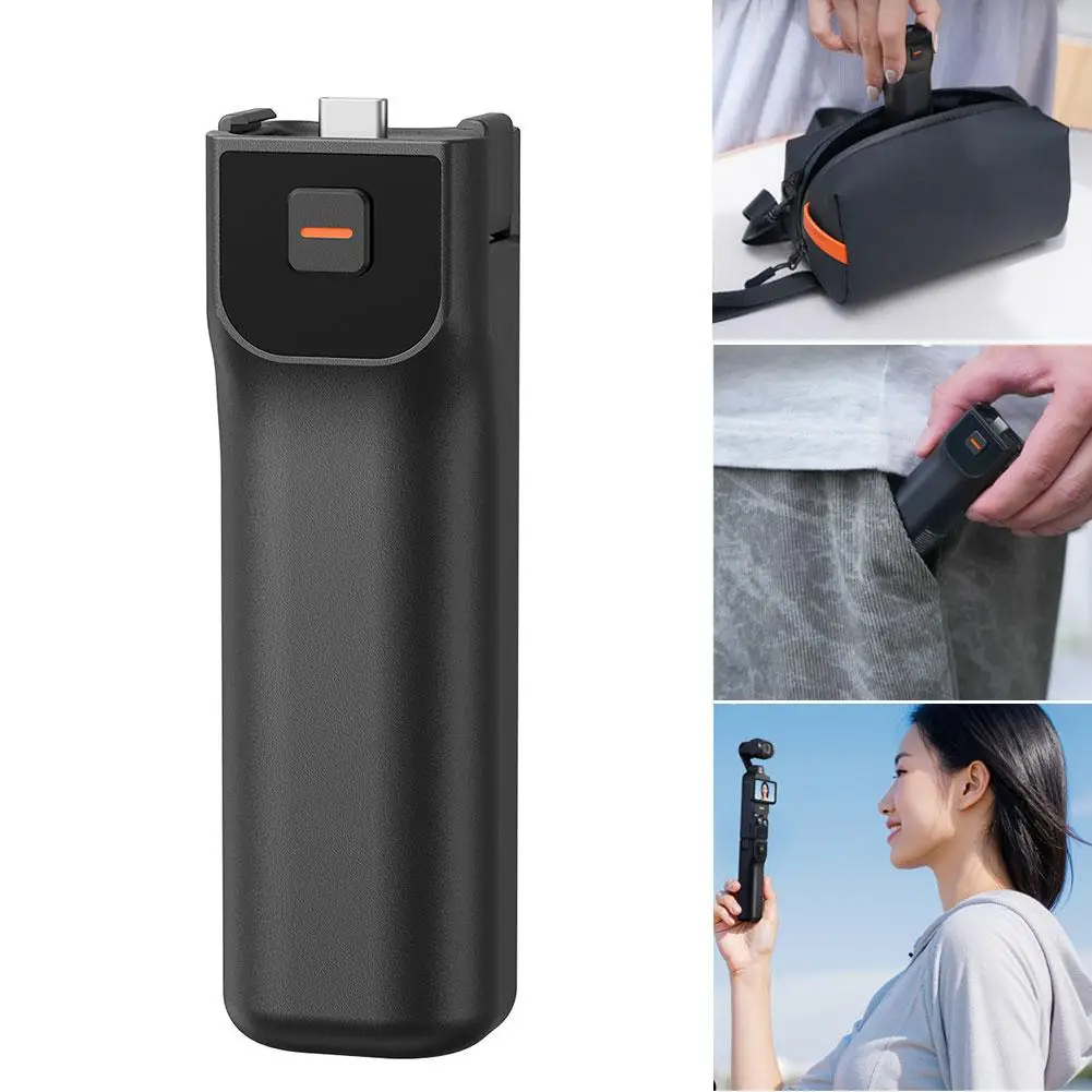Achetez le contrôleur de batterie étendue pour Pocket3, sécurité et autonomie, vue latérale des dissipateurs thermiques
